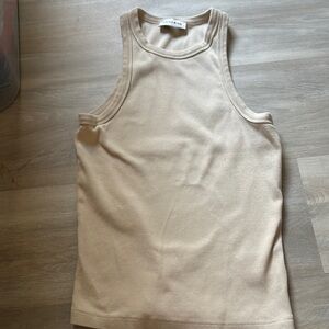 Annie Bing crème tank top size medium